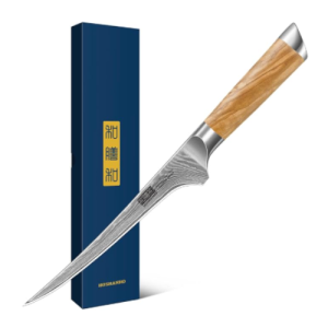 7 Inch Damascus Fillet Knife, Professional VG