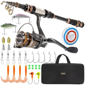 PLUSINNO Telescopic Fishing Rod & Reel Combo